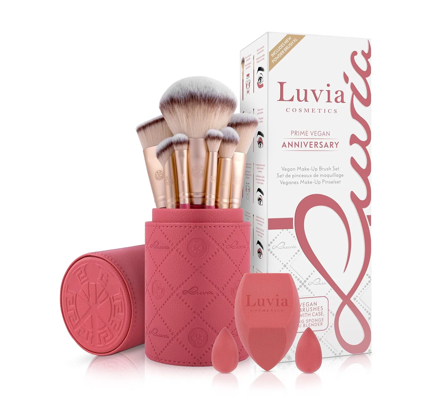 Набор из 14 веганских кистей для макияжа Luvia Luvia Cosmetics