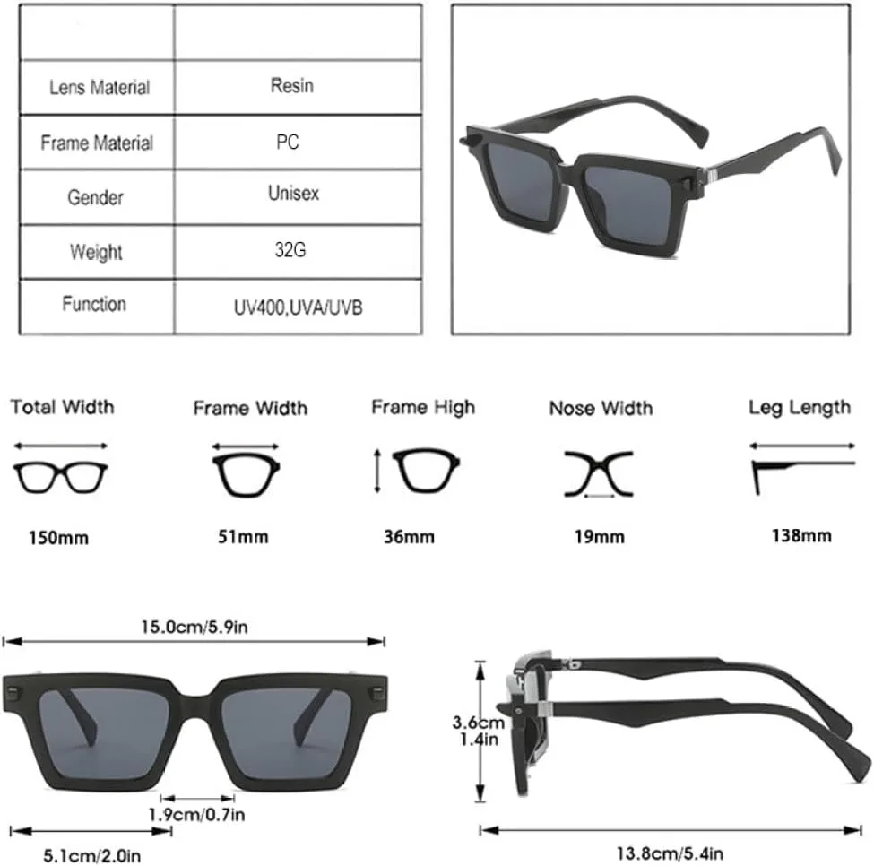 

Квадратные двухцветные женские солнцезащитные очки в стиле ретро с заклепками, мужские градиентные солнцезащитные очки «кошачий глаз» LJTJTAV, Yellow Light Gray