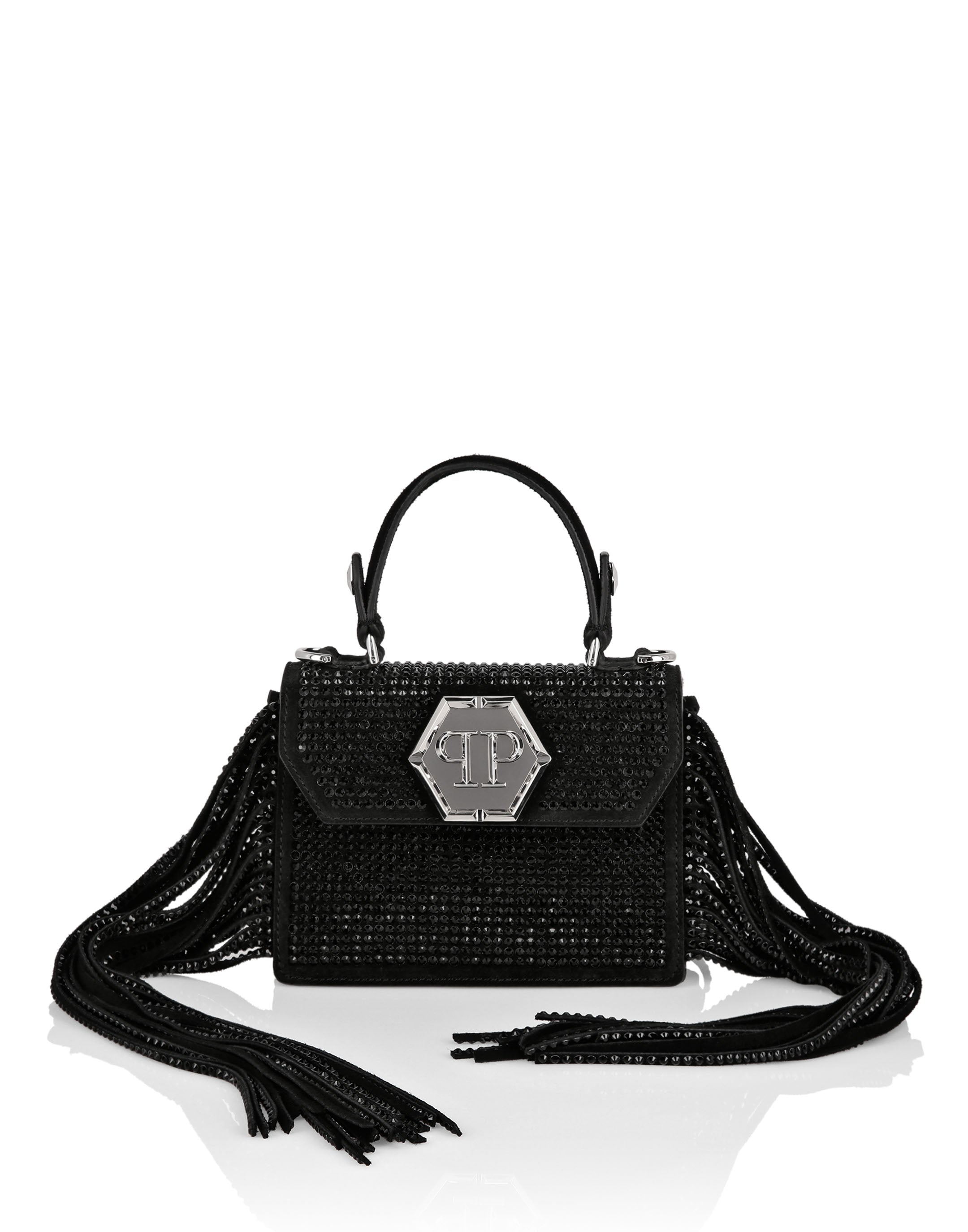 

Сумка через плечо Супергероиня Кристаллы PHILIPP PLEIN, черный