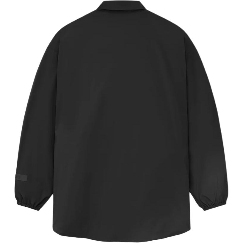 Куртка-рубашка из нейлона Core Collection Fear Of God Essentials, цвет Dark Wood Black/Black — фото 3