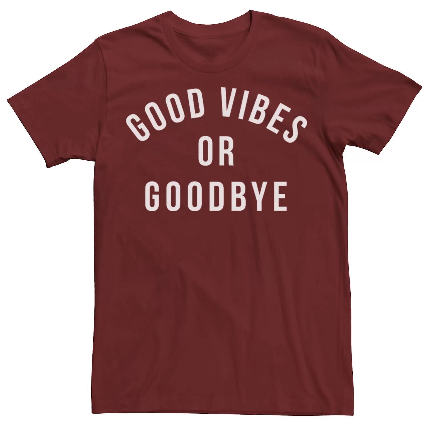 

Мужская черная футболка с надписью Good Vibes Or Goodbye Licensed Character, Черный, Мужская черная футболка с надписью Good Vibes Or Goodbye Licensed Character