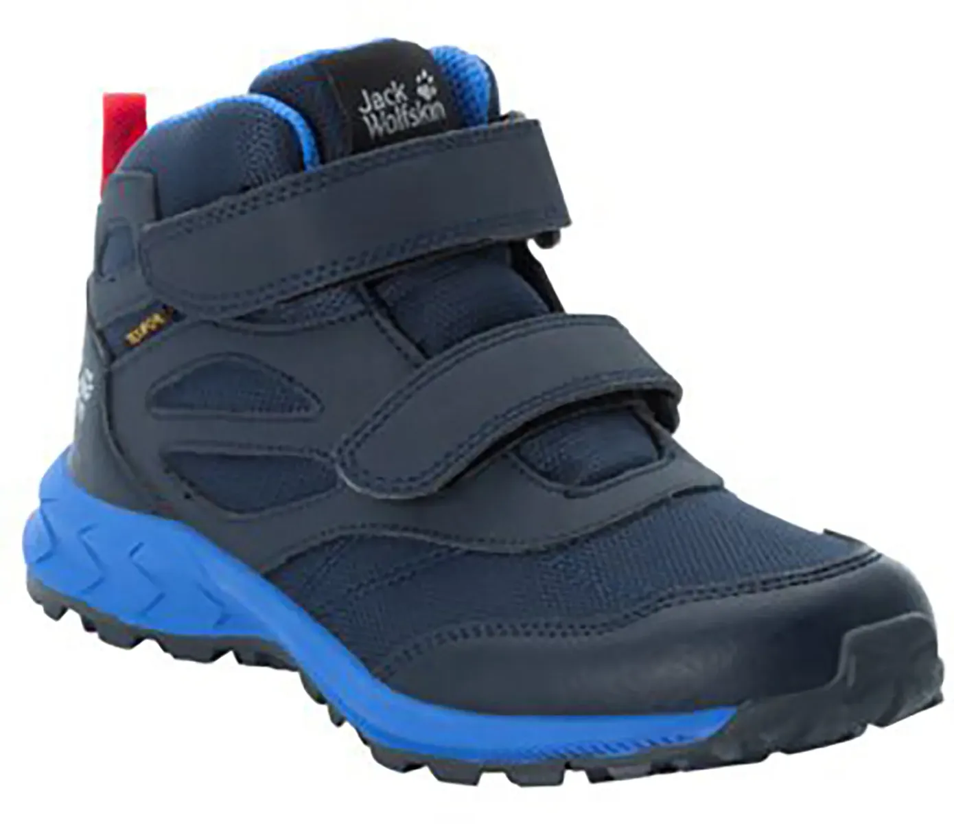 

Кроссовки Jack Wolfskin "WOODLAND TEXAPORE MID VC K", водонепроницаемые, с застежкой-липучкой, красный