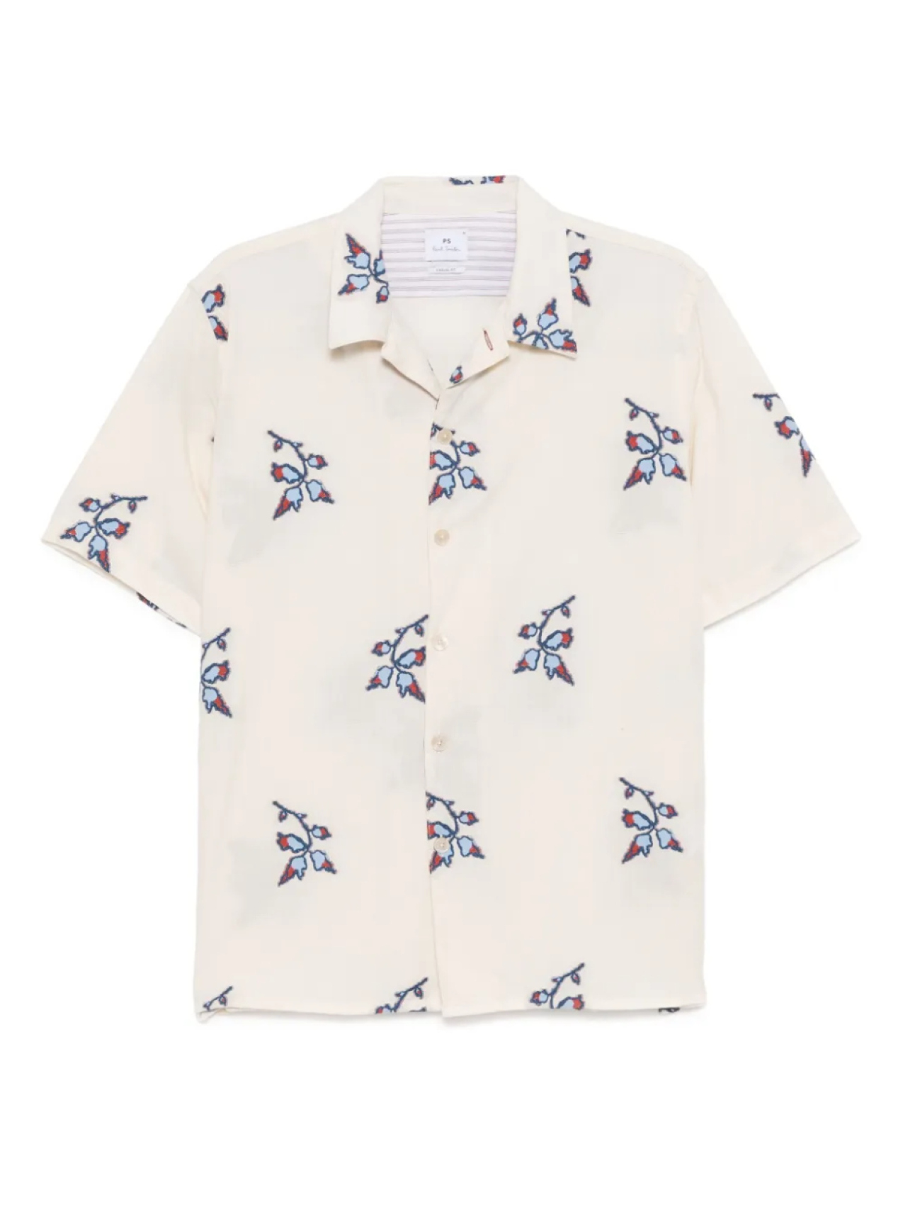 

Рубашка из хлопка с короткими рукавами PS Paul Smith, нейтральный