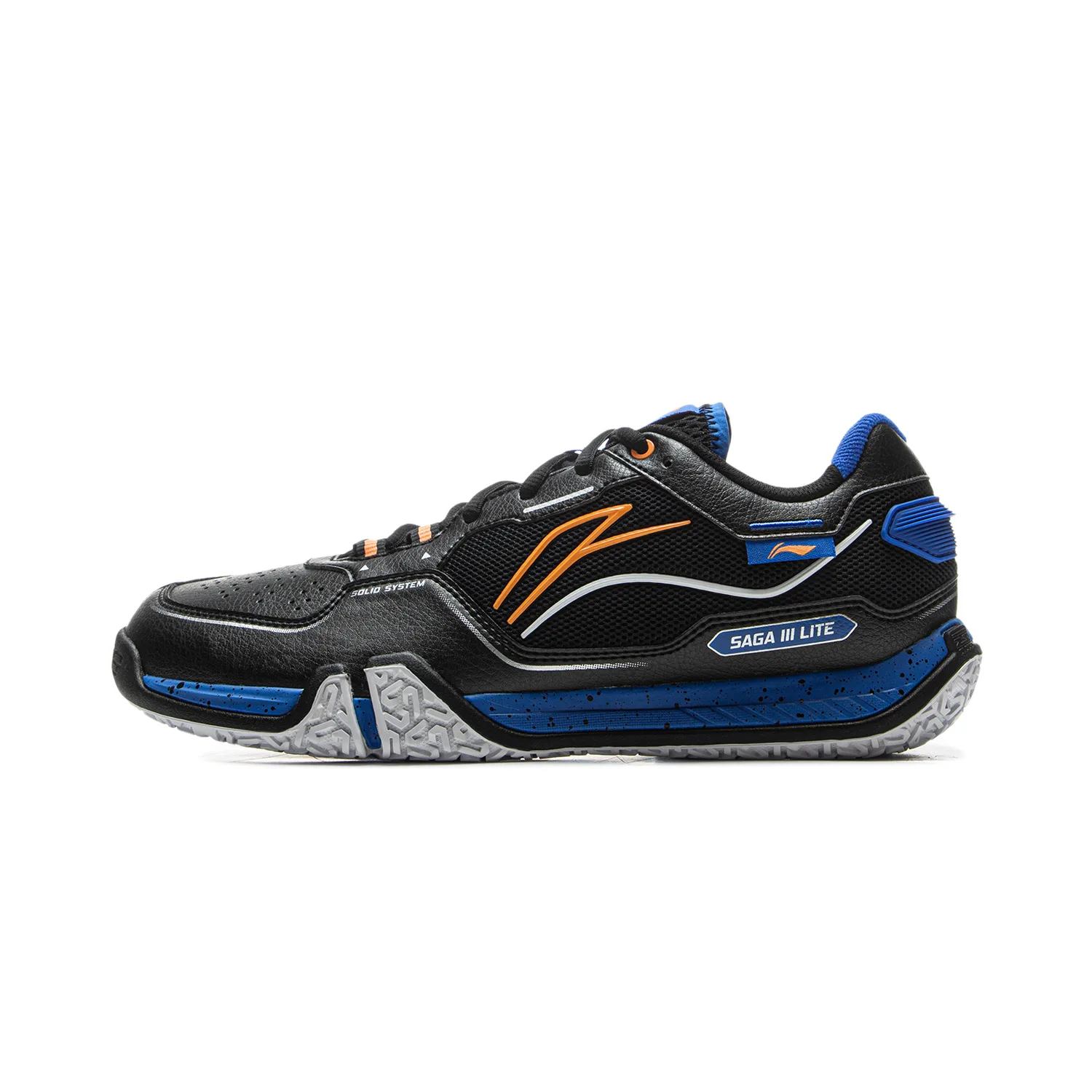 Кроссовки для бадминтона Li-Ning Saga 3LITE с амортизацией, поддержкой и отскоком, черные — фото 3
