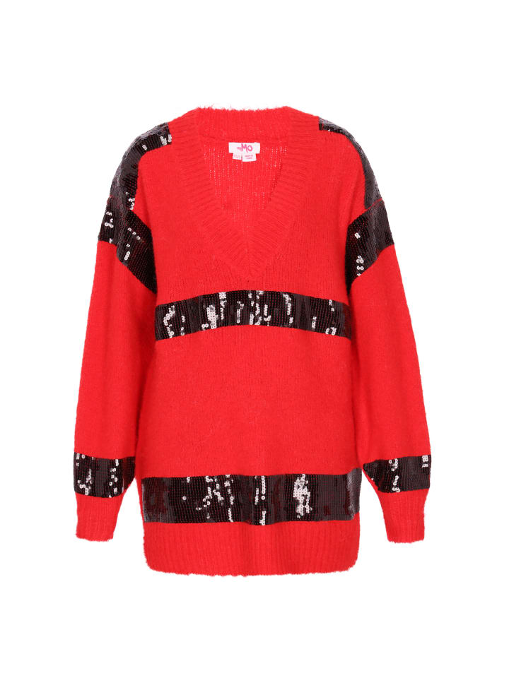 

MyMo Женский свитер красного цвета