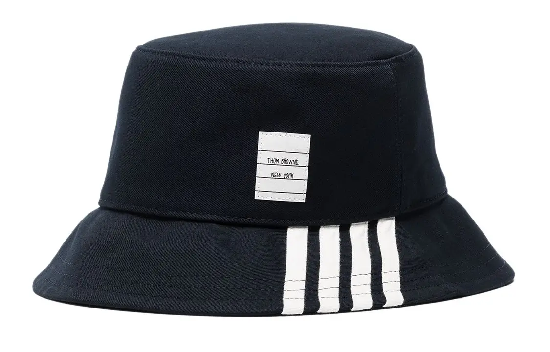 

Унисекс синяя шляпа-ведро THOM BROWNE