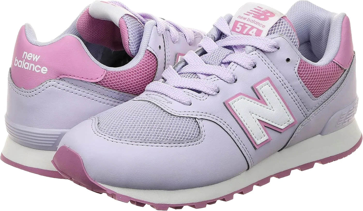 Детские кроссовки New Balance 574, Bright Lavender — фото 2