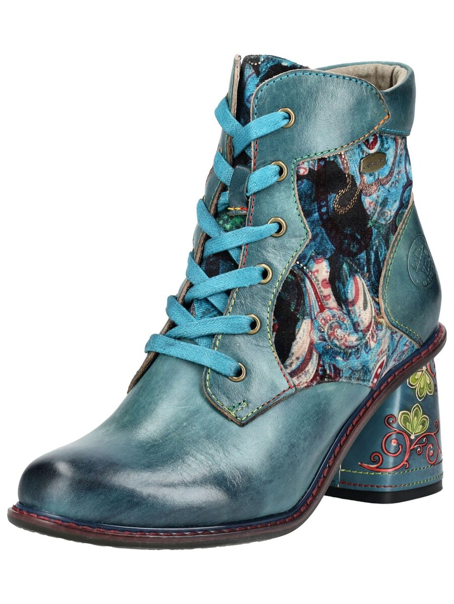 Ботильоны на шнуровке Laura Vita, Cyan blue