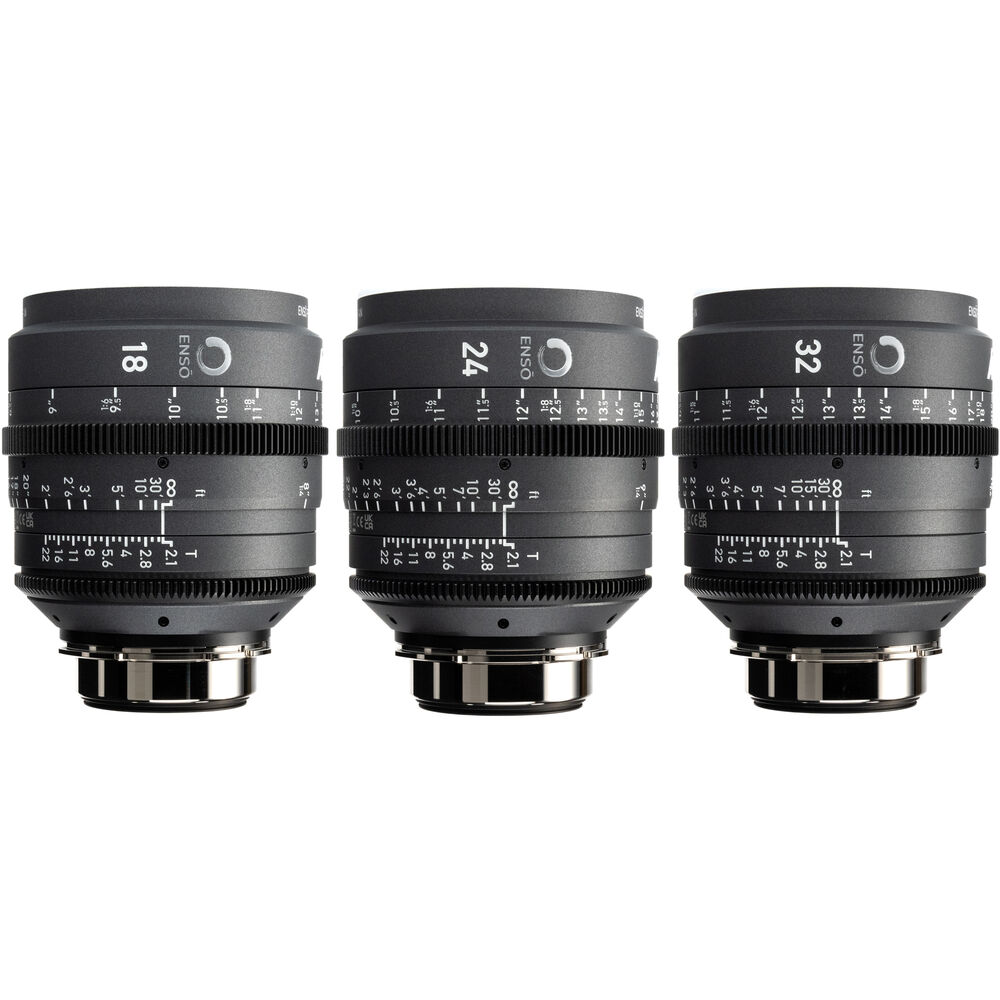 

Комплект из 3 объективов ARRI Ensō Prime 18, 24 и 32 мм (ARRI LPL, Feet)