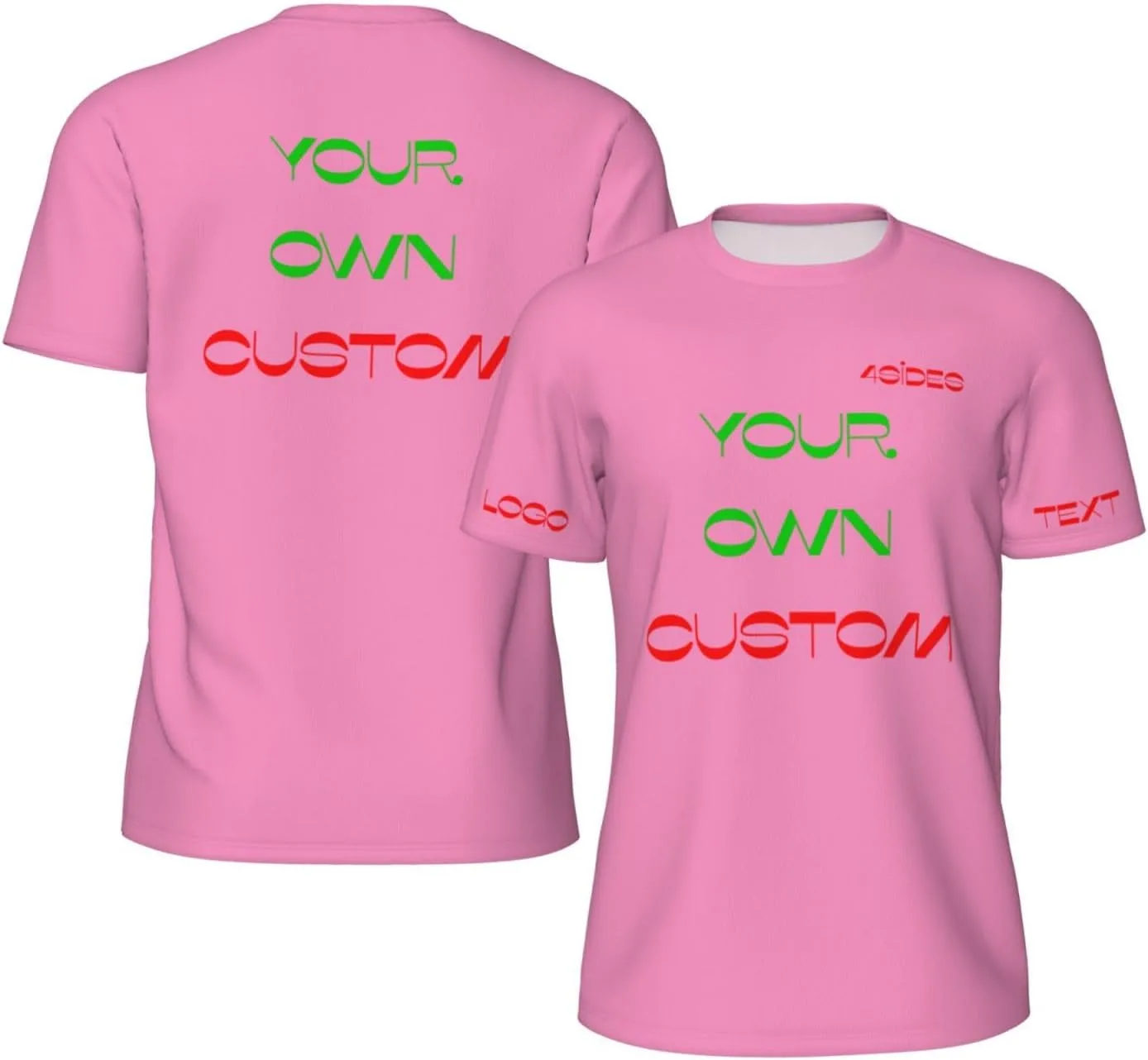 

Футболка Custom с принтом на 4 сторонах