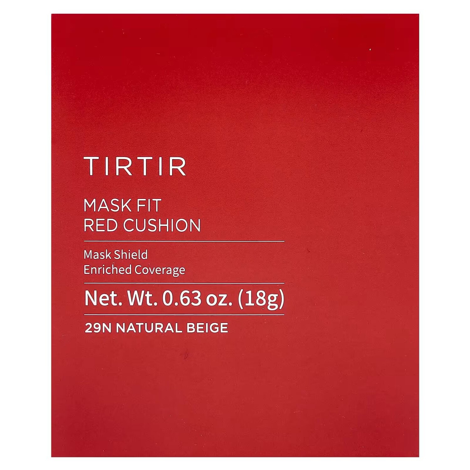 Mask Fit Red Cushion, 29N натуральный бежевый, 0,63 унции (18 г) Tirtir — фото 2