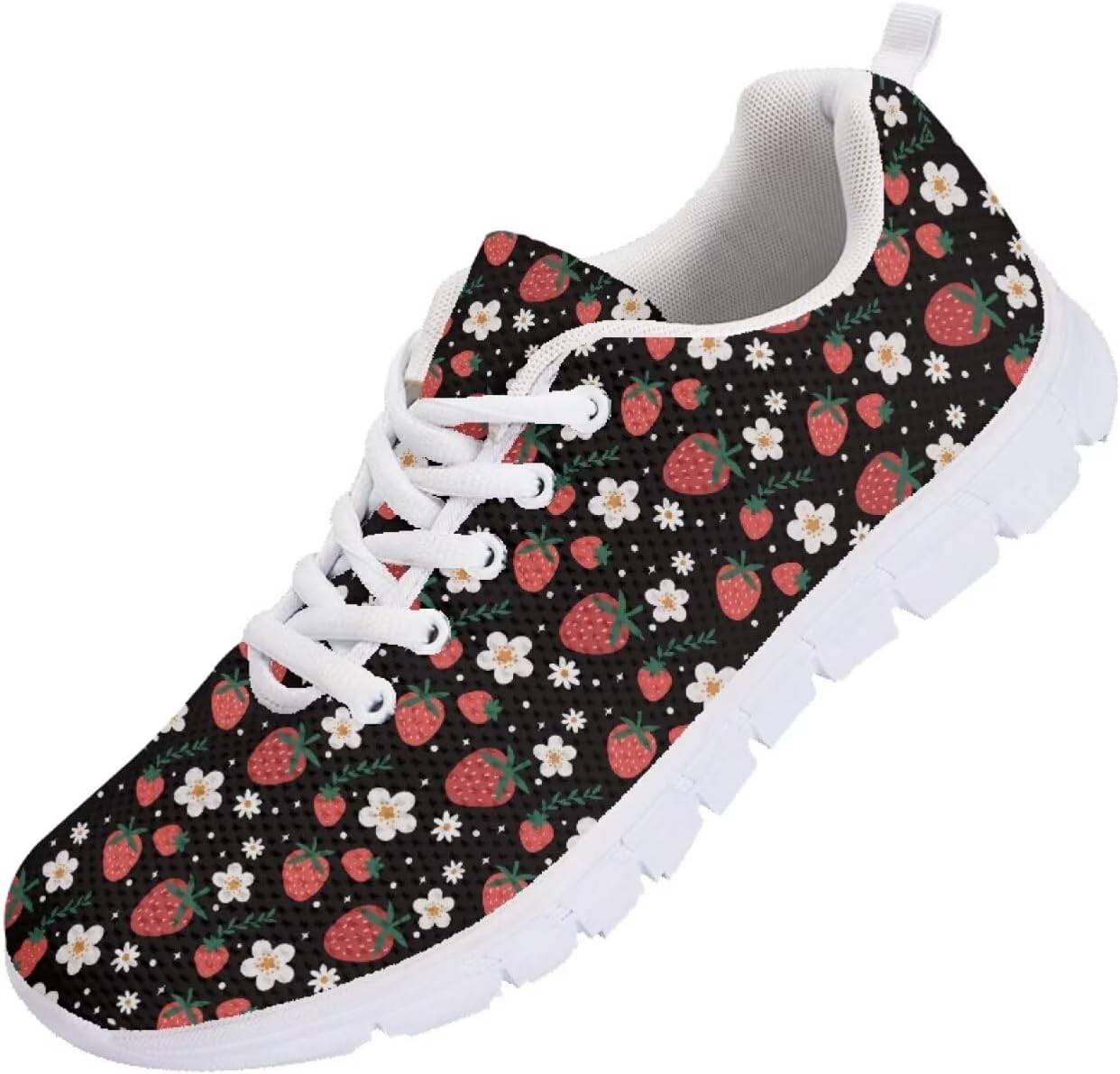 

Мужские кроссовки Funnydude Funny Print для прогулок, тенниса, легкие повседневные кеды для спортзала, путешествий и работы, Strawberry a