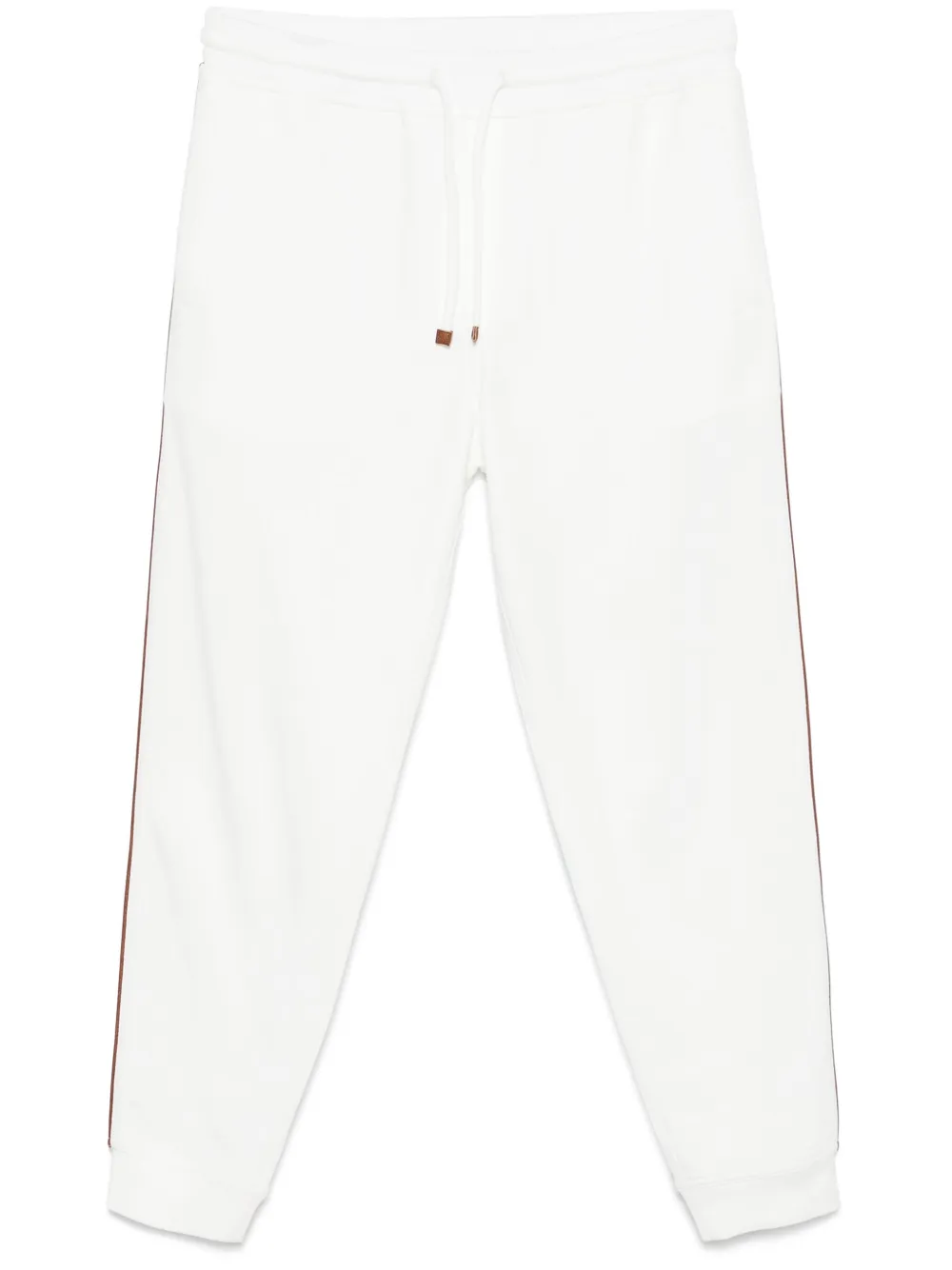 

Спортивные брюки с кантом Brunello Cucinelli, белый