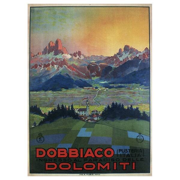 

Картина на холсте LegendArte Dobbiaco Dolomiti, многоцветный