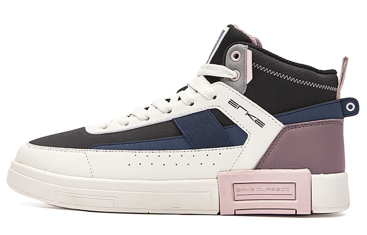 

Кеды, скейтборд обувь женская высокая Positive черный/туманный фиолетовый/серый чернильно-синий Erke