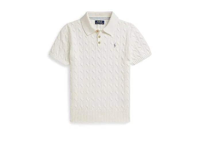 Свитер с косами Polo Ralph Lauren Kids, Deckwash White