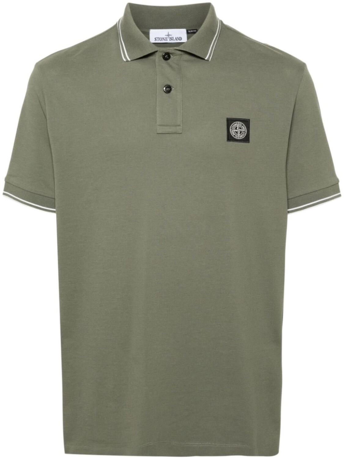 

Stone Island рубашка поло с логотипом Compass, зеленый