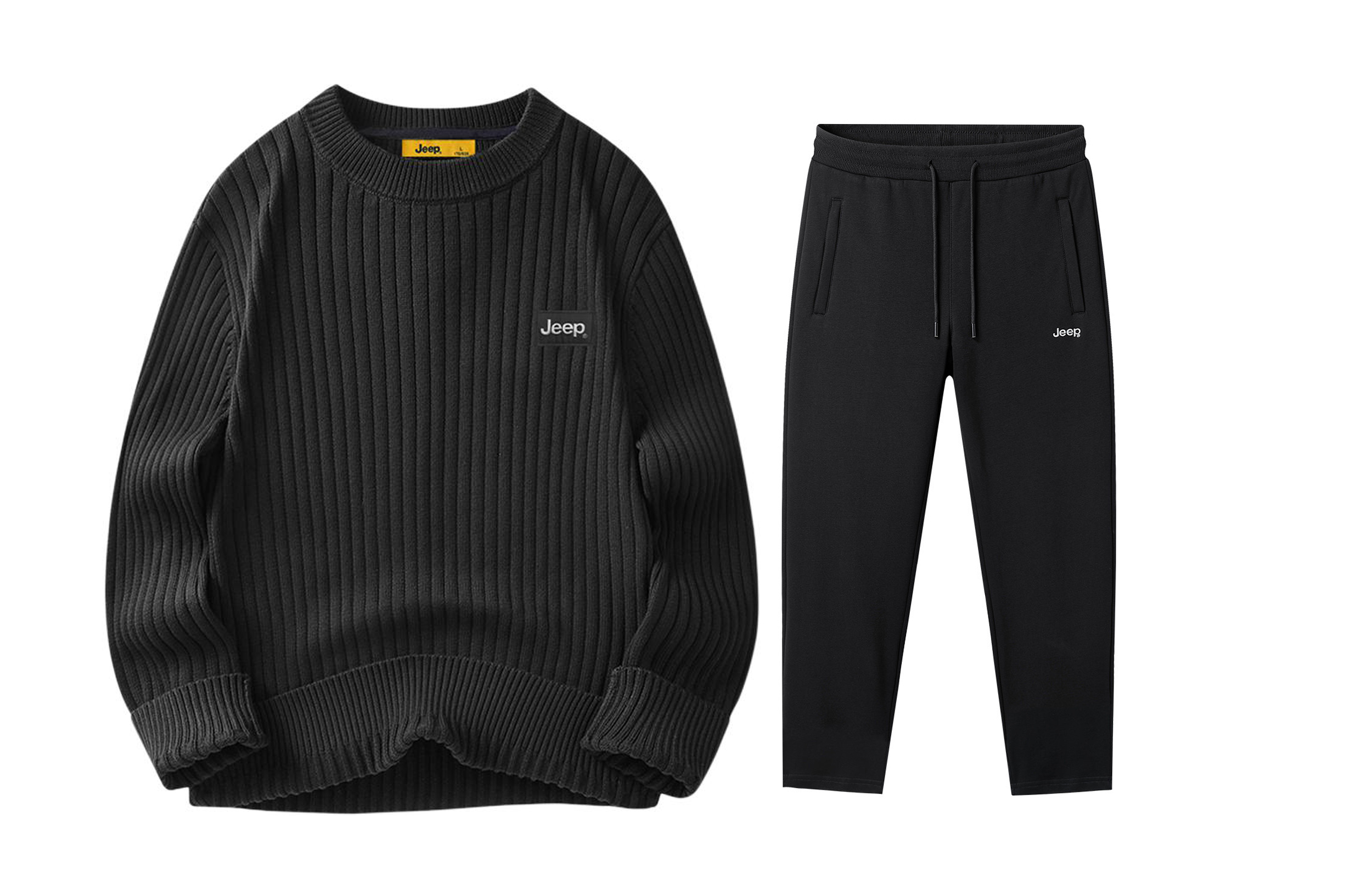 

Городская серия Casual Sportswear Unisex Jeep, черный+fleece-lined casual pants