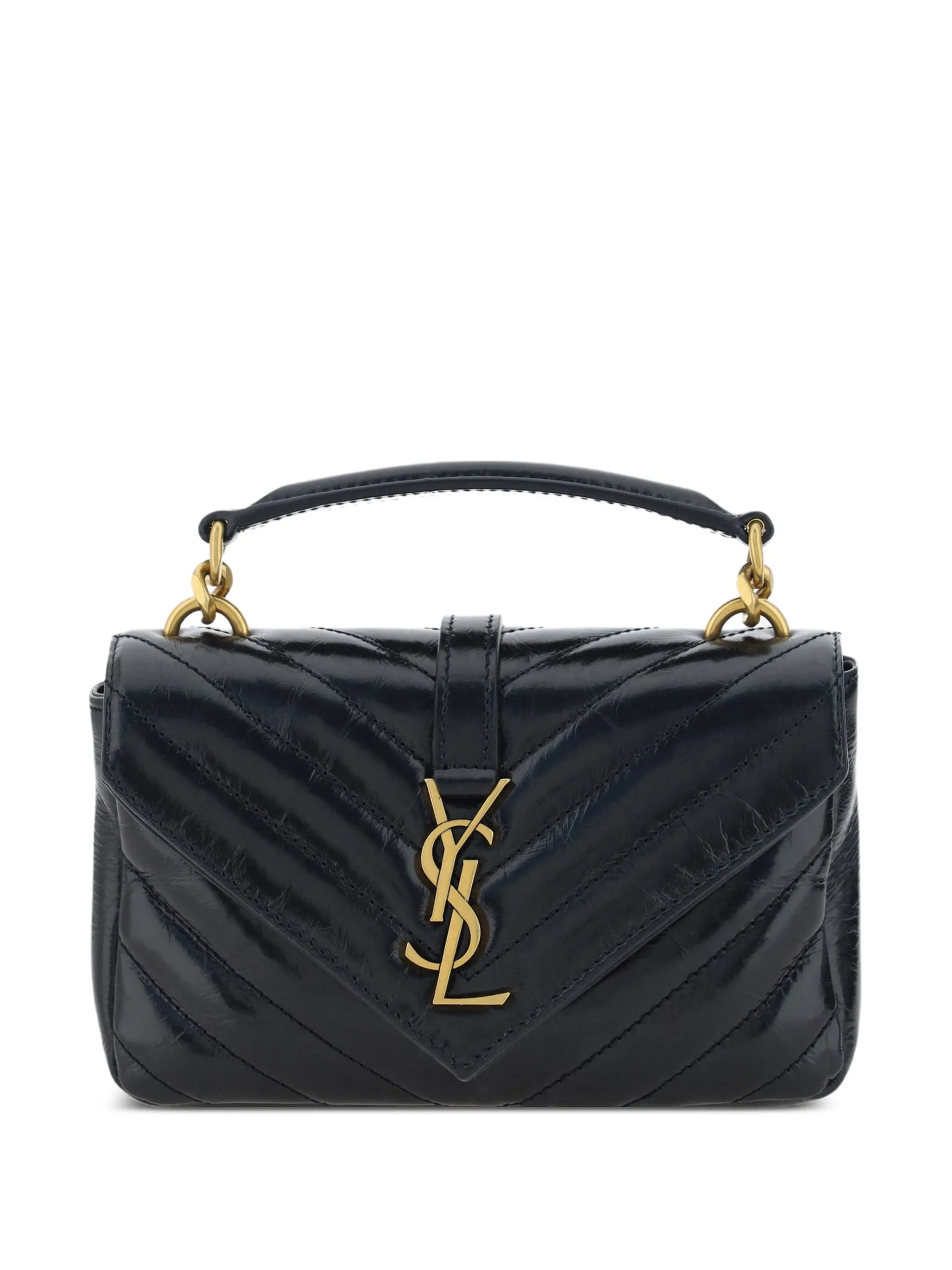 

Стеганый кошелек с логотипом Saint Laurent, черный