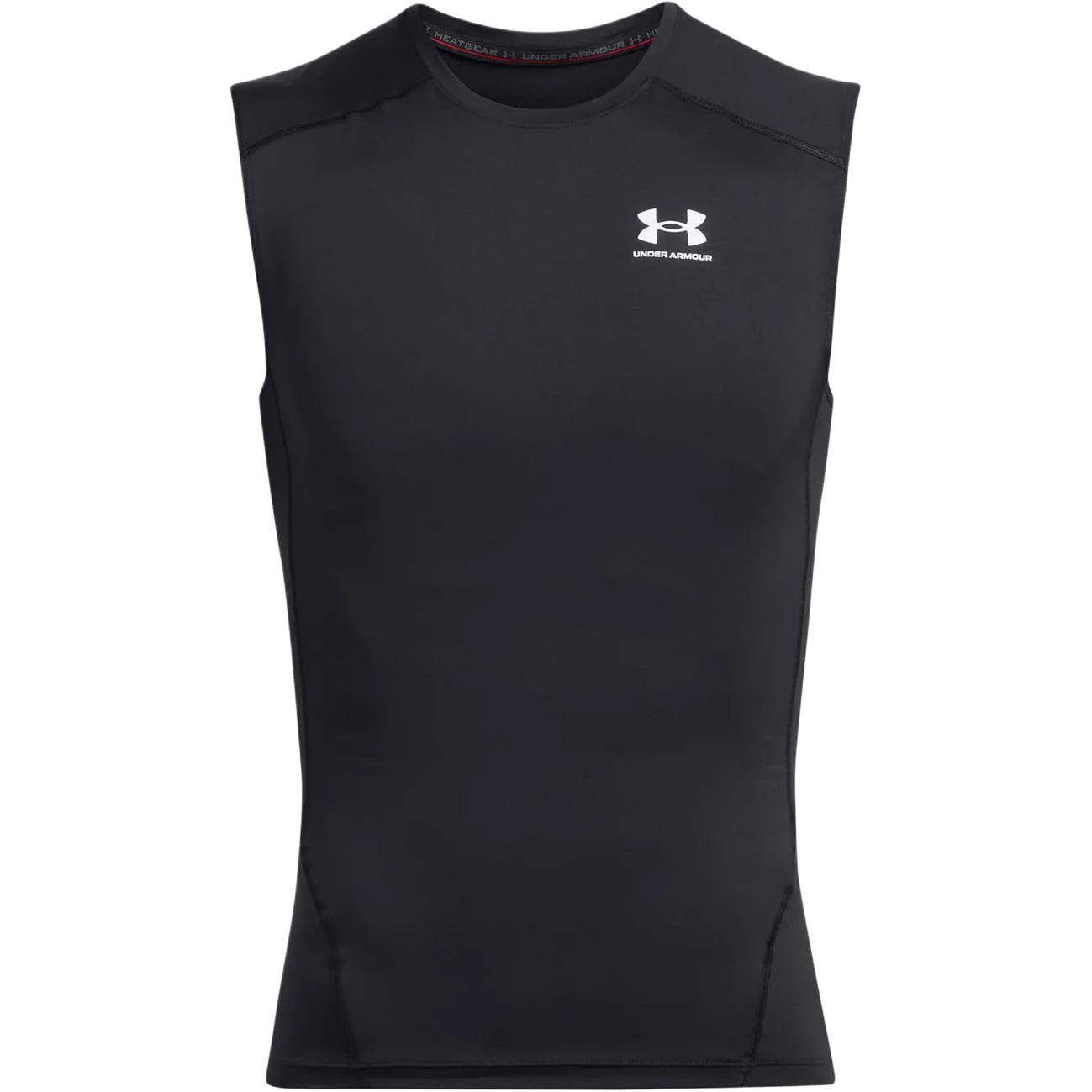 

Футболка HeatGear мужская черно-белая Under Armour