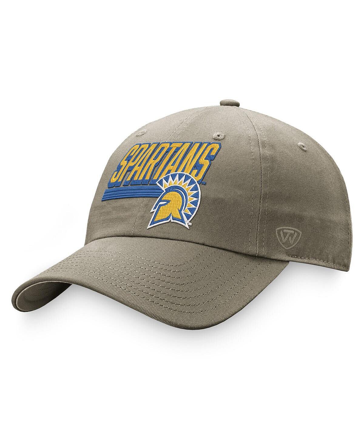 

Мужская регулируемая кепка цвета хаки San Jose State Spartans Slice Top of the World
