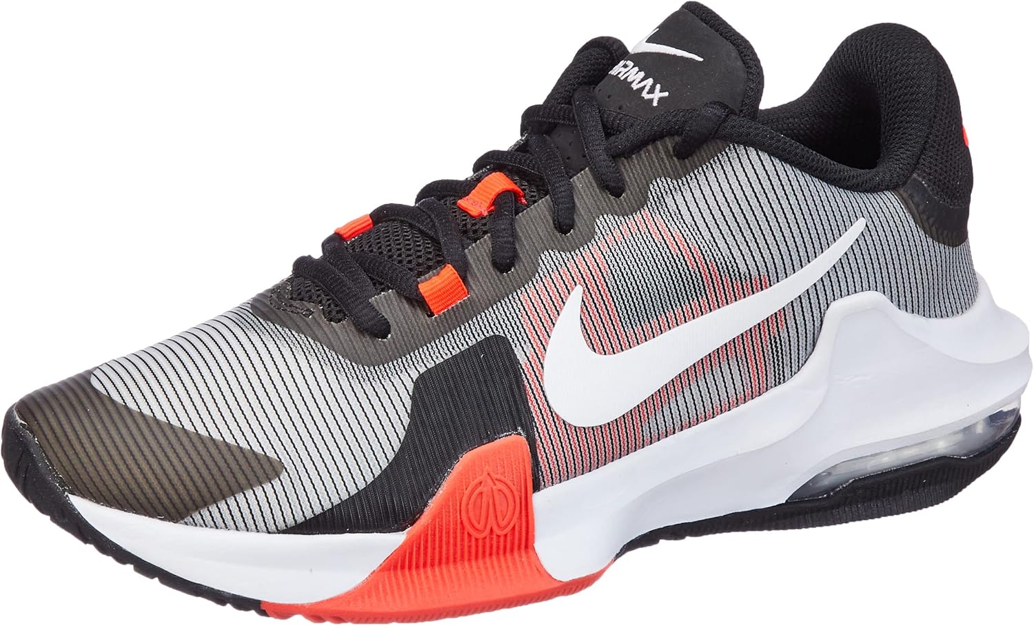 

Низкие кроссовки Nike для мужчин, Black White Bright Crimson Wolf Grey