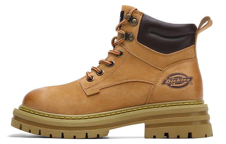 

Dickies Минималистичные универсальные короткие женские ботинки Martin на платформе, цвет Earth Yellow