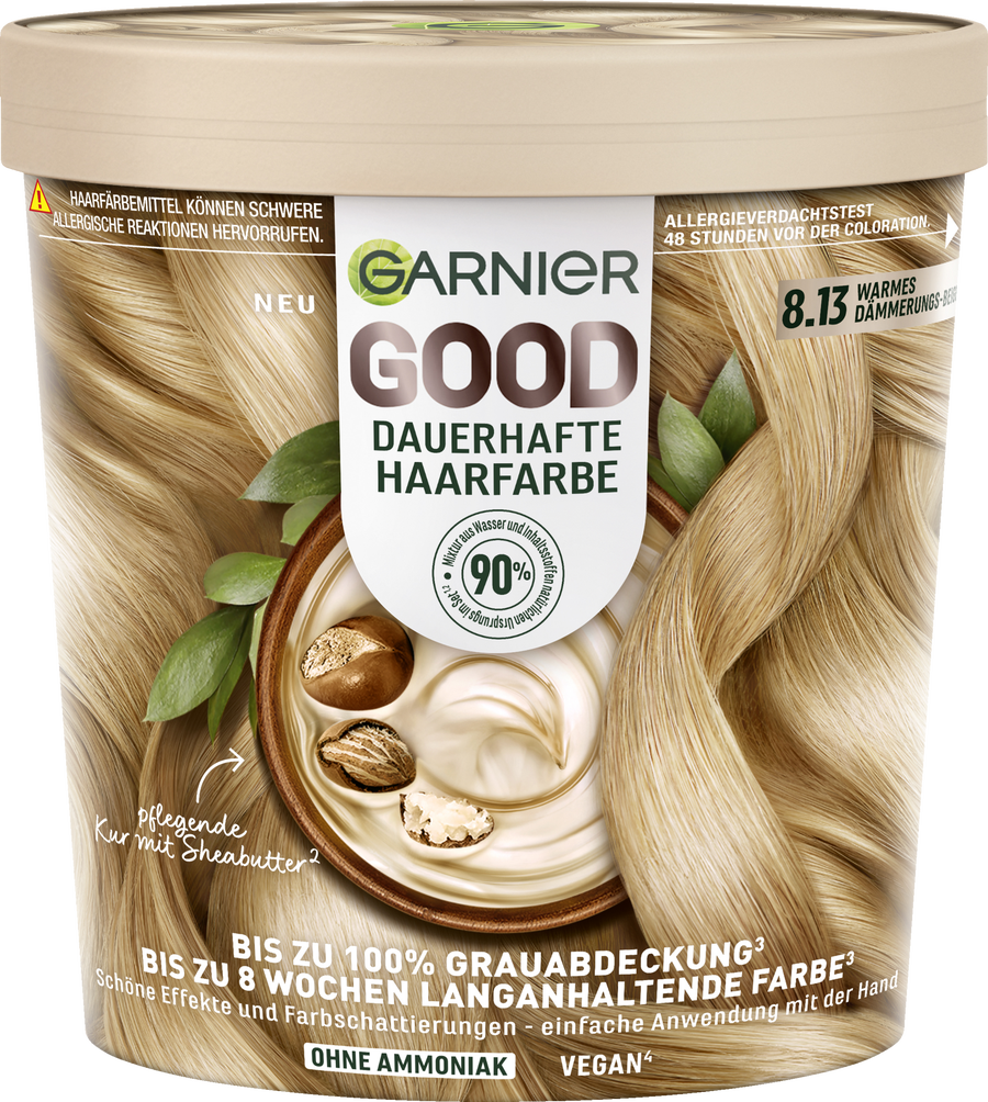 

Краска для волос Garnier GOOD Dauerhafte Haarfarbe 8.13 Warmes Dämmerungs-Beige