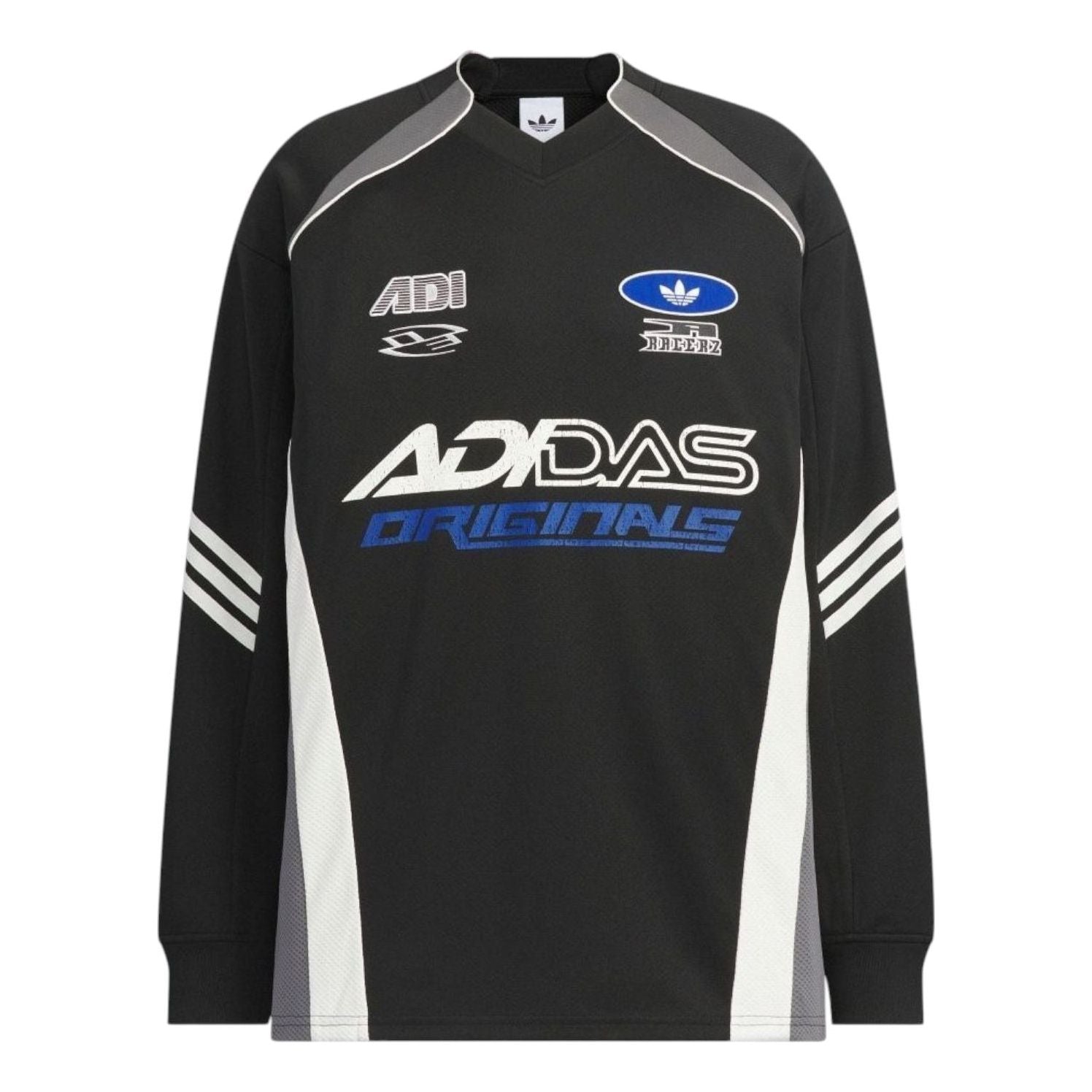 

Футболка adidas Long-Sleeved Relaxed Fit T-Shirt Asia Sizing 'Black Blue Gray'