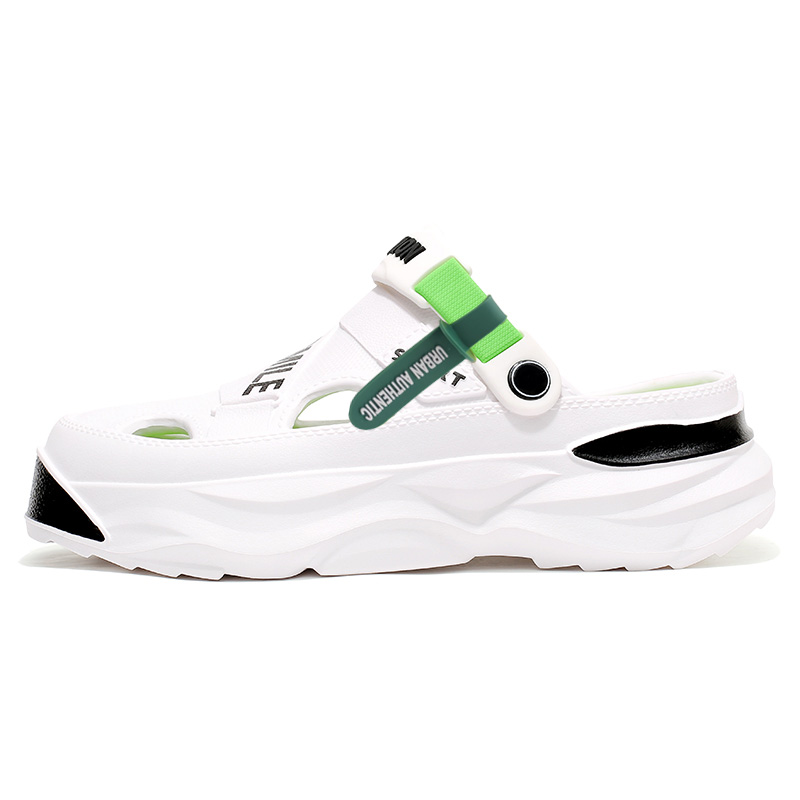 

URBAN AUTHENTIC Клоги мужские бело-зеленые, цвет White Green