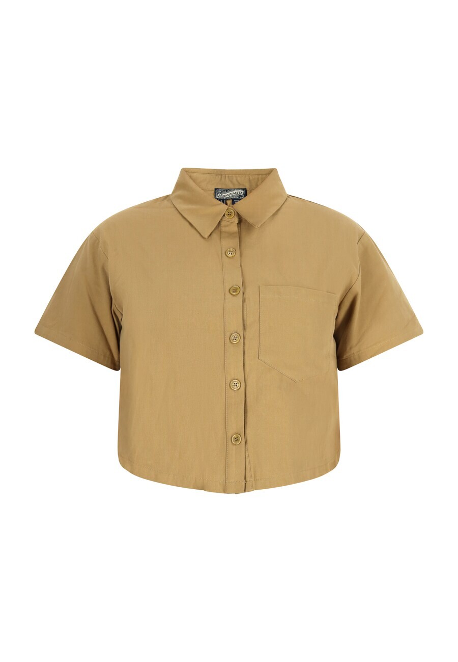 

Блузка с коротким рукавом DreiMaster Vintage Blouse, темно-бежевый