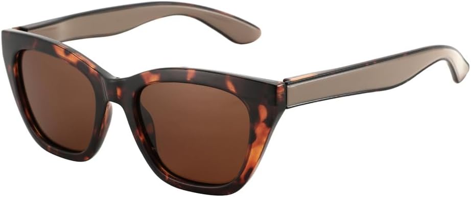 

Поляризованные солнцезащитные очки для женщин, модные, с толстой оправой, защита от УФ-излучения UV400, солнцезащитные очки для женщин, для покупок KTUCN, 002 Brown Lens