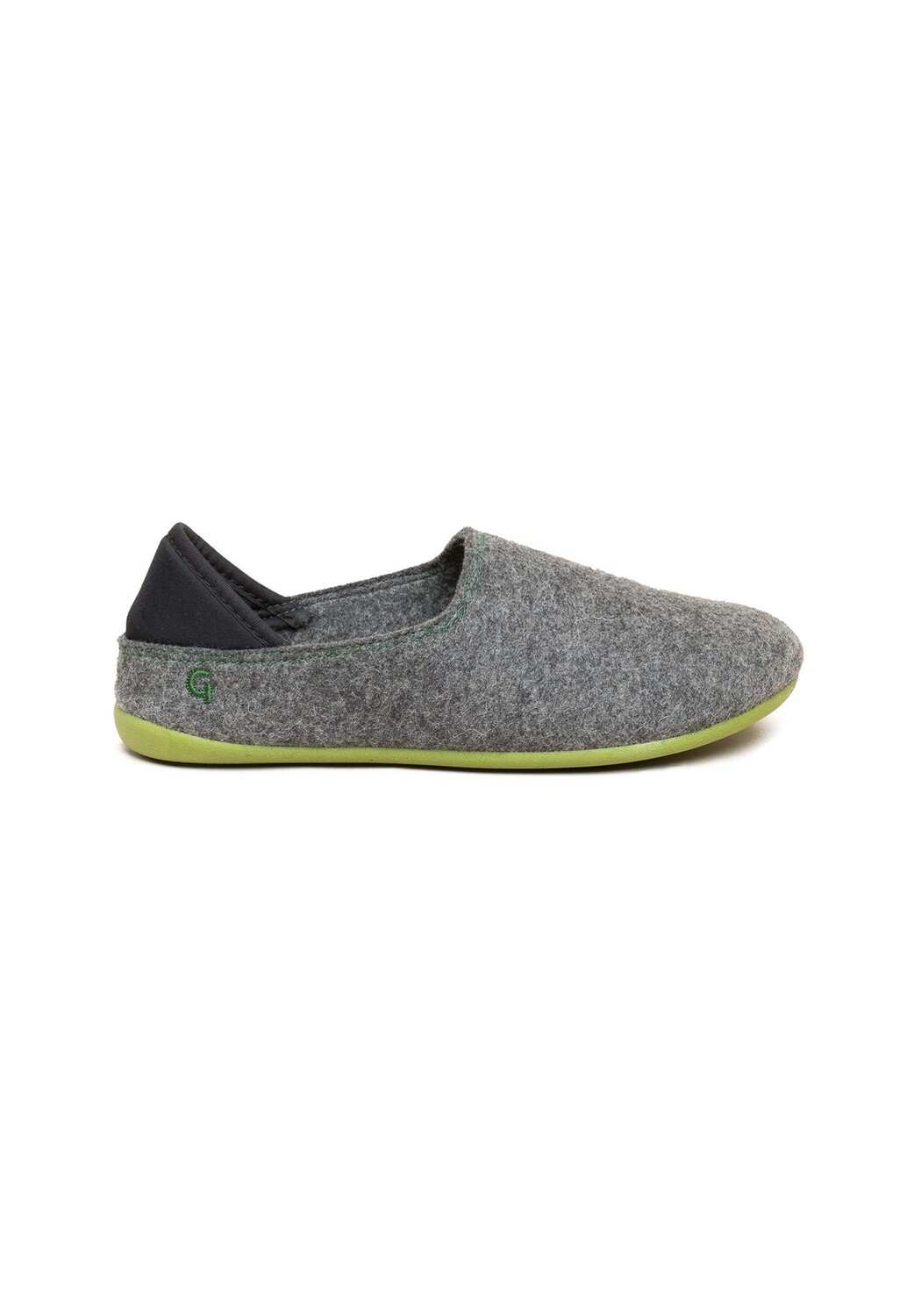 Шерстяные тапочки без шнуровки Gottstein, цвет Grey Green