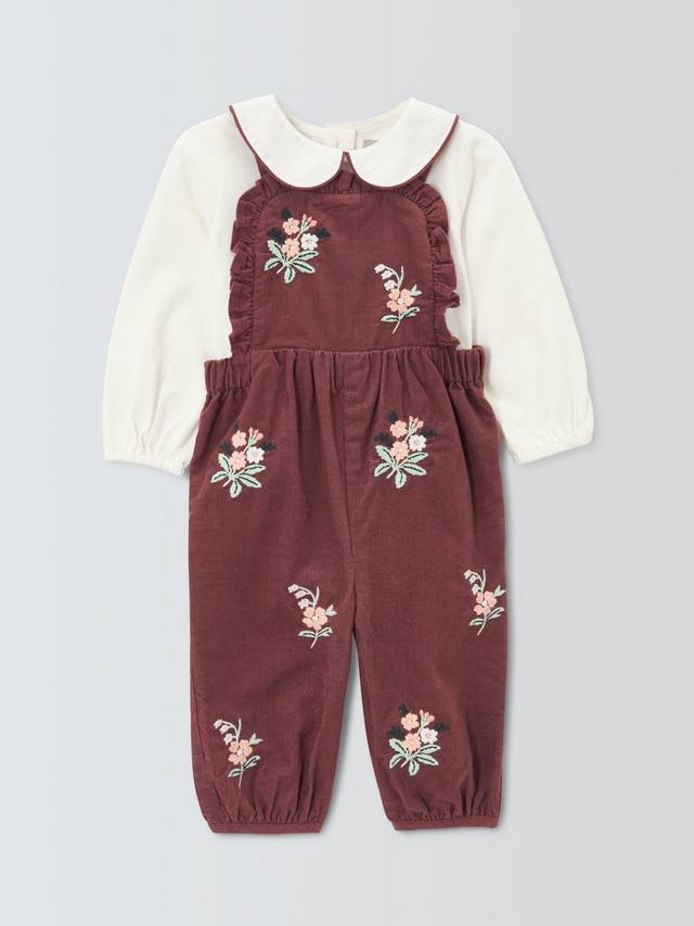 

Детский комплект John Lewis: блузка и комбинезон из вельвета John Lewis Heirloom Collection, Multi