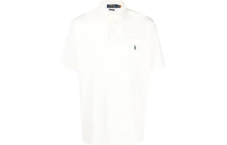 

Футболка поло мужская кремовая Polo Ralph Lauren