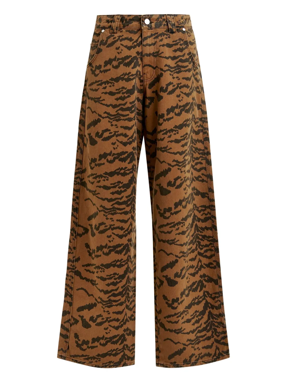 

Джинсы с тигровым принтом Essentiel Antwerp, коричневый