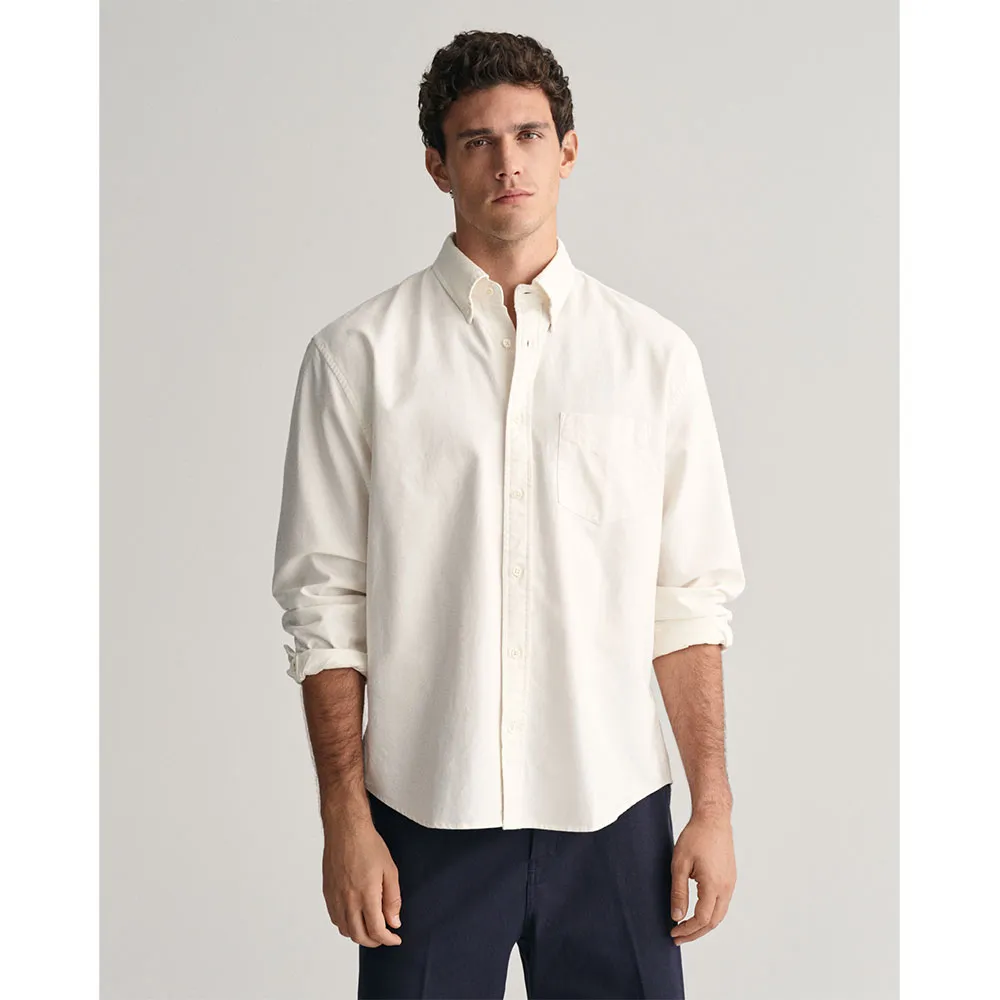 

Рубашка Gant Heritage Oxford, белый/бежевый