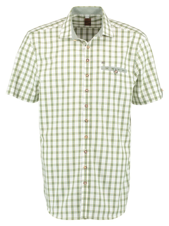 

Традиционная рубашка Itunon цвета хаки/грязи OS-Trachten