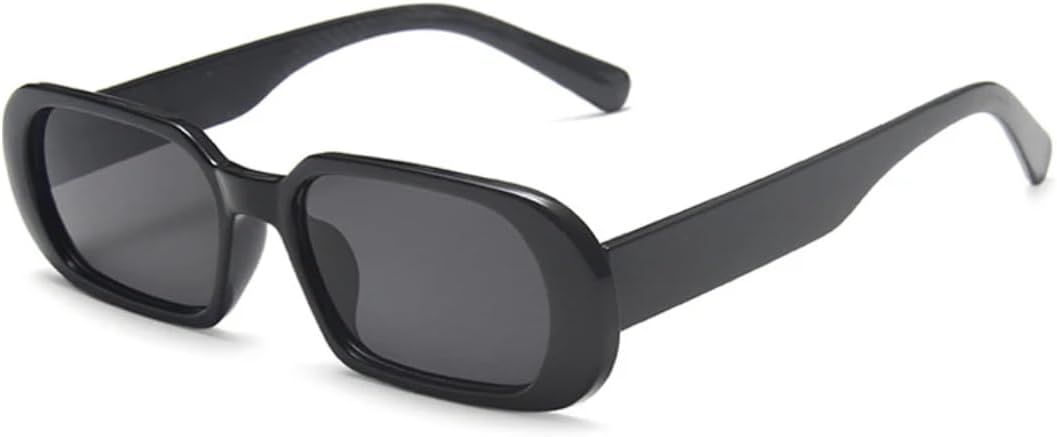 

Солнцезащитные очки с защитой от УФ-излучения UV400 | Маленькие овальные цветные линзы | Яркие линзы для занятий спортом на открытом воздухе и вождения DSVIGF, Black Gray