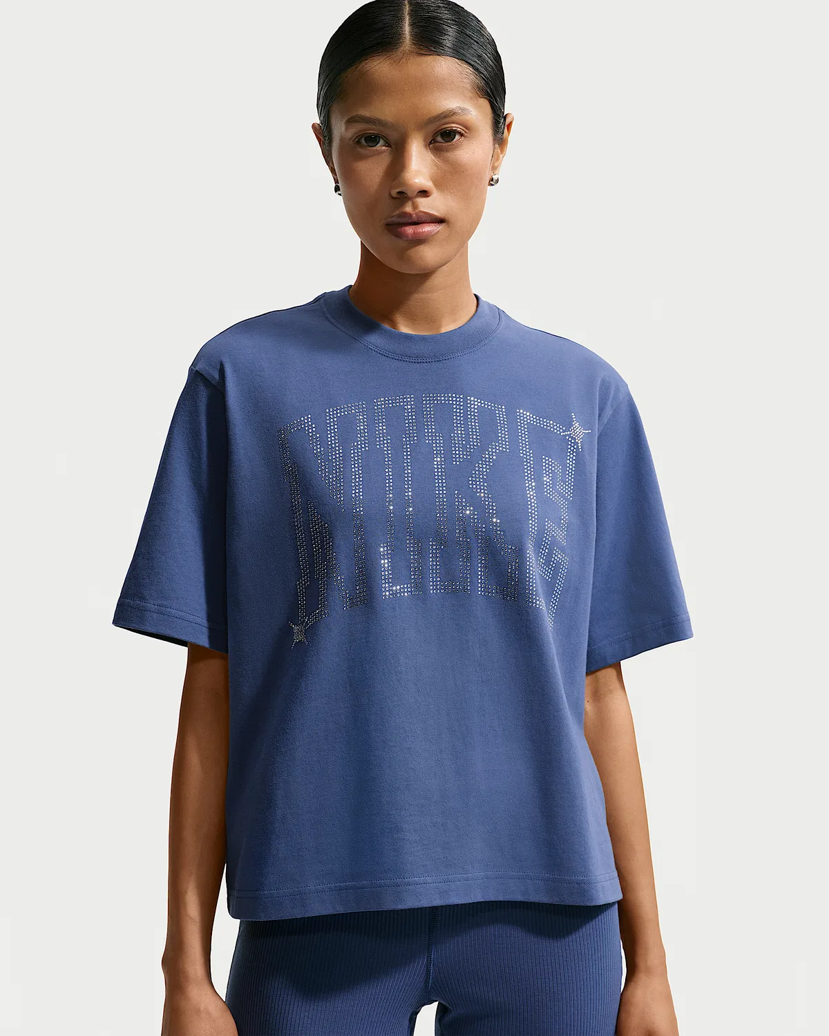 Женская свободная футболка Nike Sportswear Classic, Mystic Navy