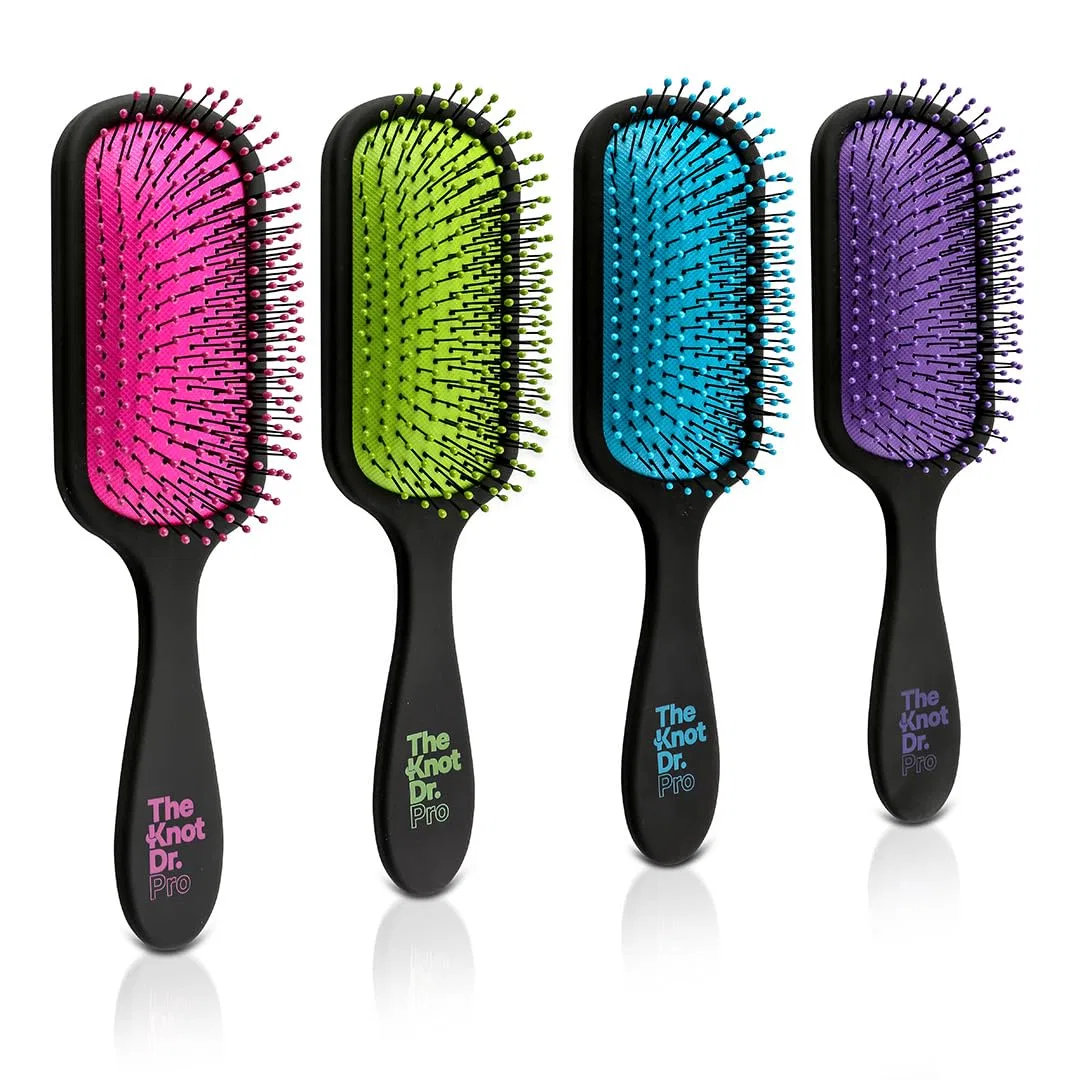 Расческа The Pro Hair Brush от THE KNOT DR. The Knot Dr., Green, Black — фото 4