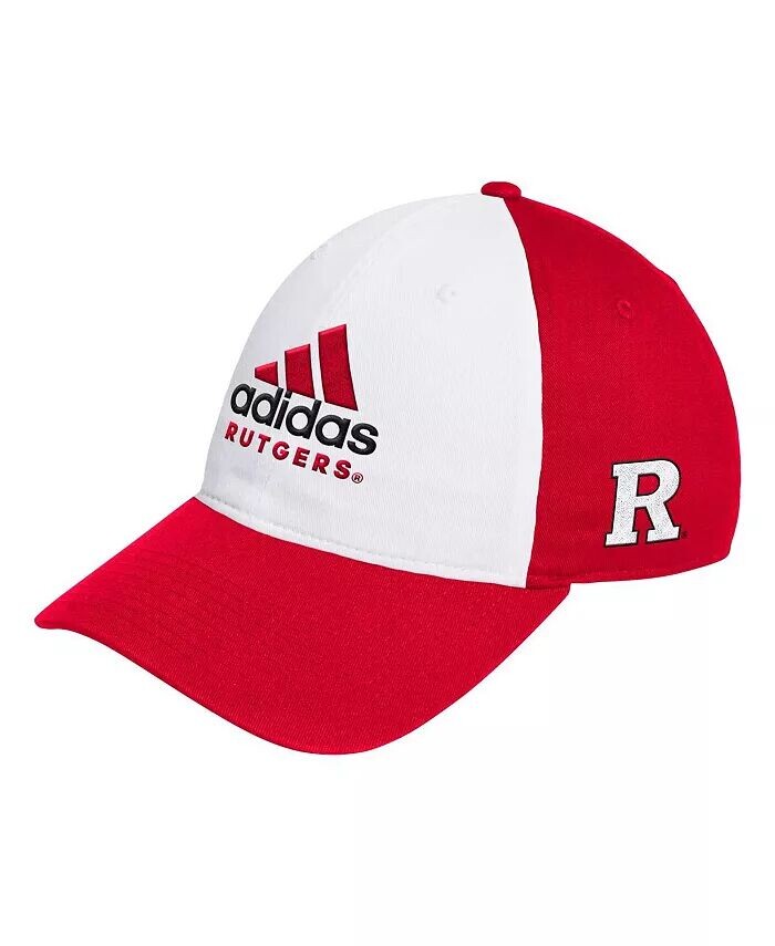 

Мужская белая/алая регулируемая шляпа Rutgers Scarlet Knights с напуском Adidas, мультиколор