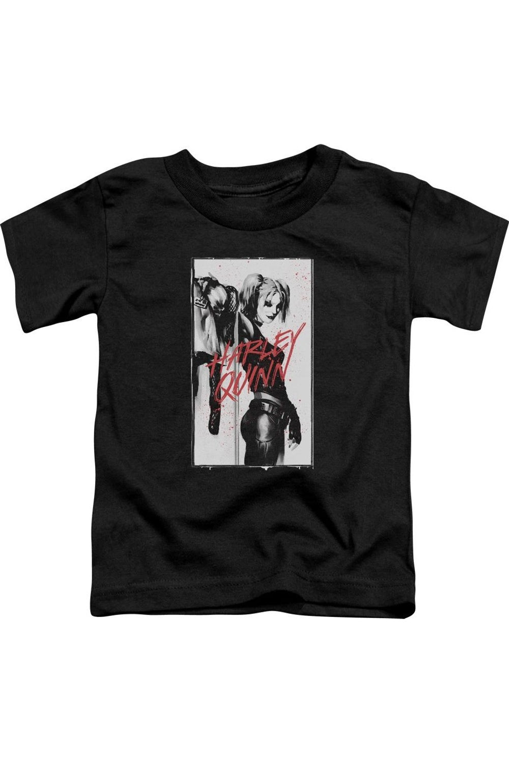 

Футболка с коротким рукавом для малышей Batman Inked Quinn Gildan, черный