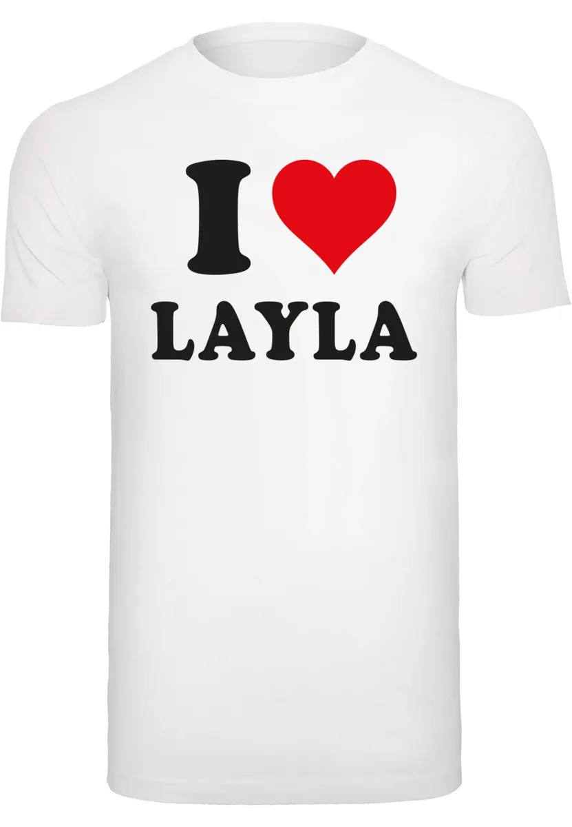 

Футболка Merchcode "Мужская футболка Merchcode I Love Layla ", белый