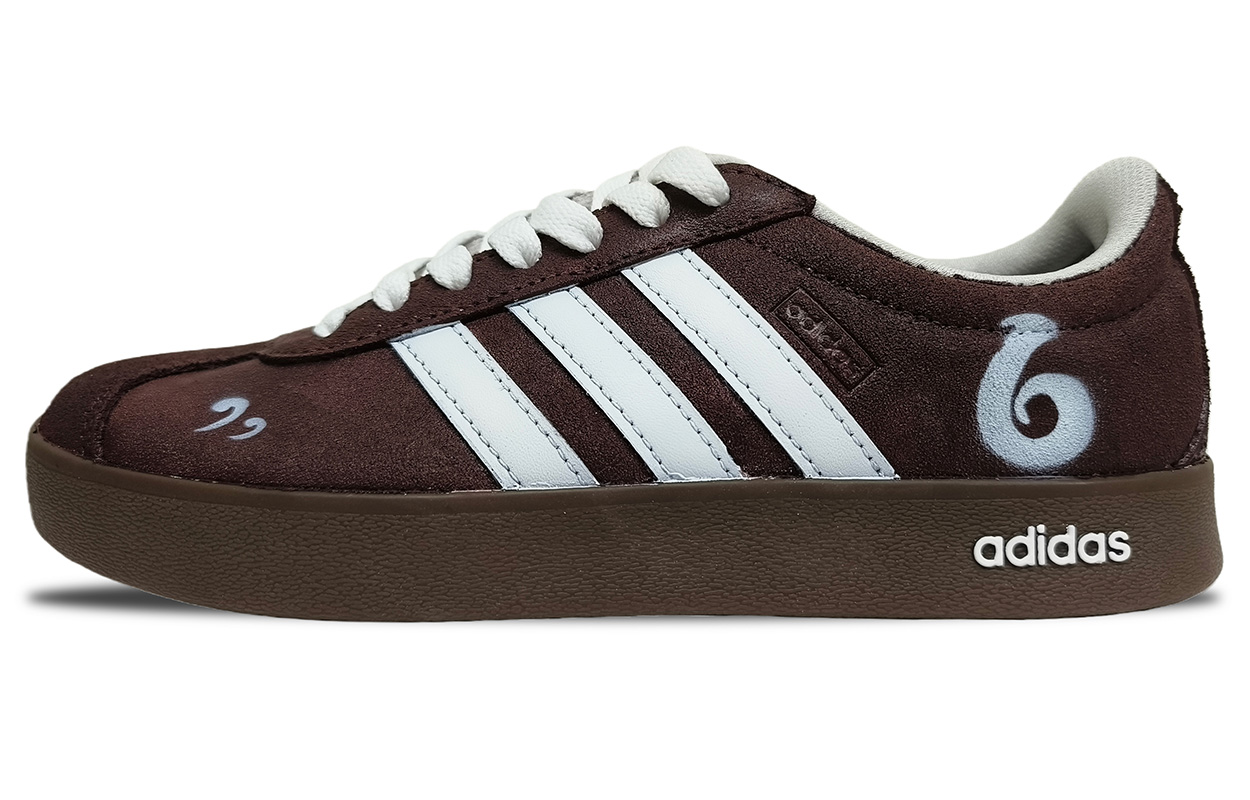 

Adidas VL COURT 2.0 Suede Coverage Cushioning Low top Skateboard Shoes Unisex Brown