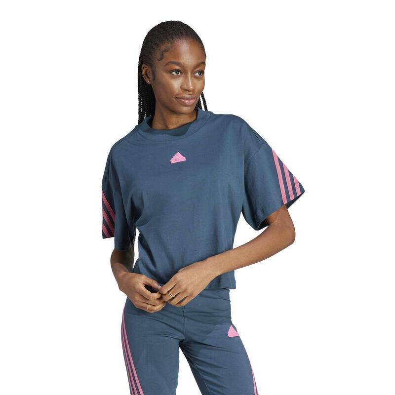 

Футболка Adidas Женская - Future Icons темно-синяя