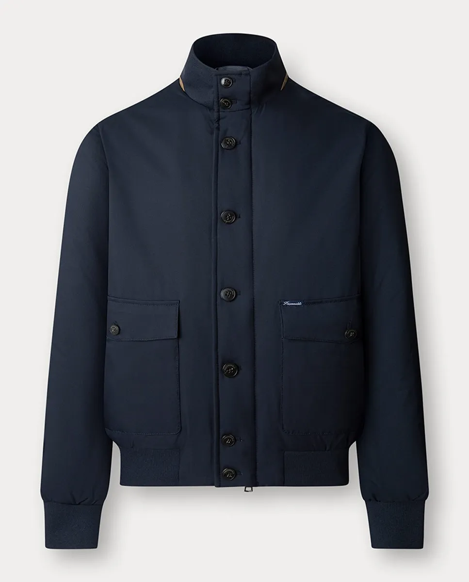 

Мужская куртка-блузон на пуговицах Façonnable, синий