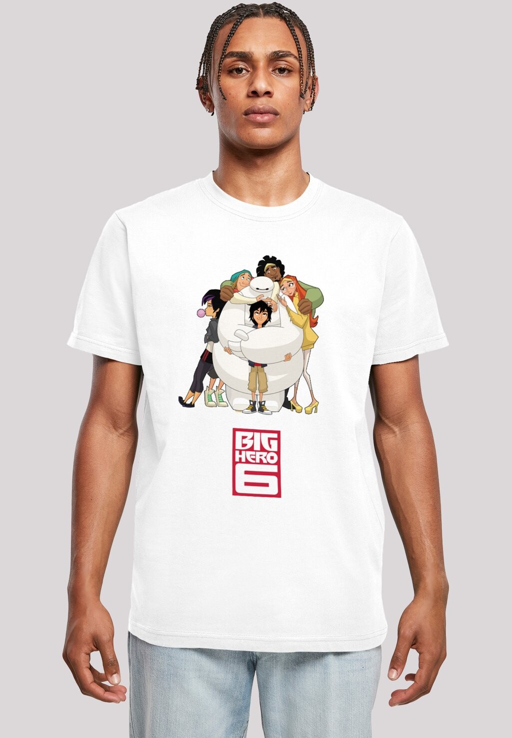 

Футболка с принтом DISNEY BIG HERO 6 BAYMAX HUG F4NT4STIC, белый