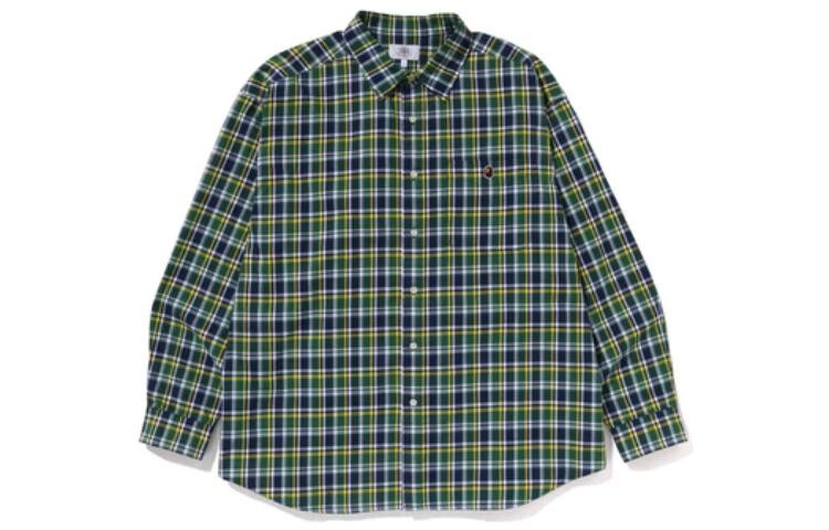 

Рубашка свободного кроя BAPE Mini Bape Check A Bathing Ape, красный