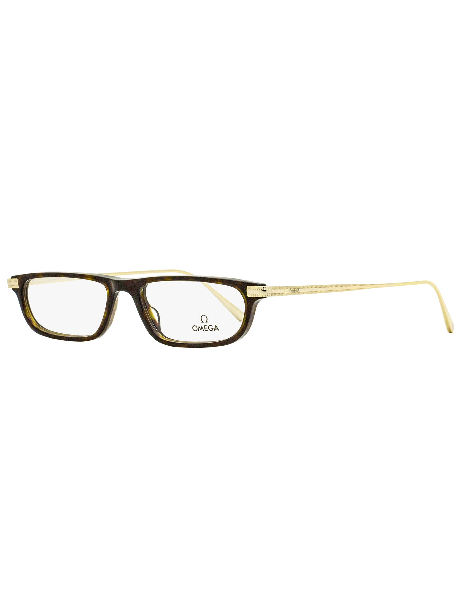 

Прямоугольные очки Omega Unisex OM5012 052 Гавана/Золото 52 мм
